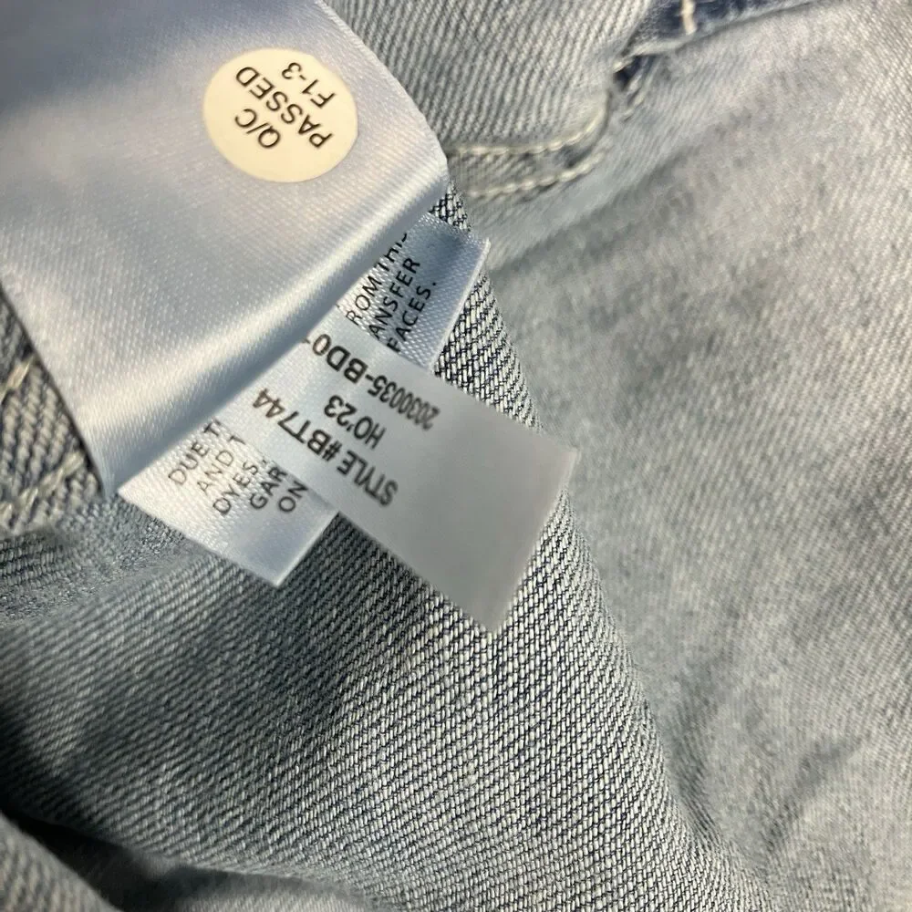 J.Crew Midweight Denim Workshirt Mens XXL Blue Cotton Dual Pocket Button Front